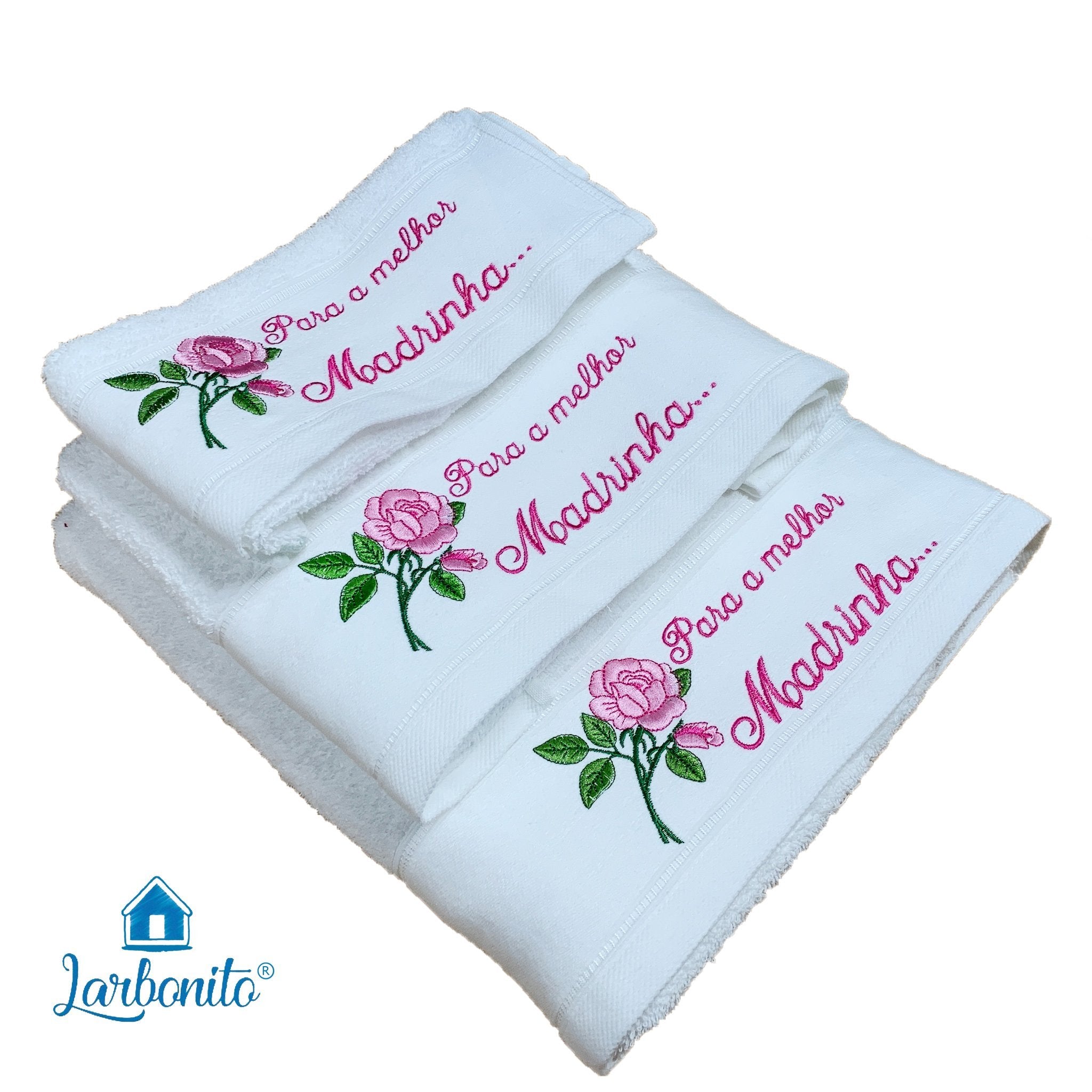 Conjunto de Toalhas Madrinha freeshipping - Larbonito