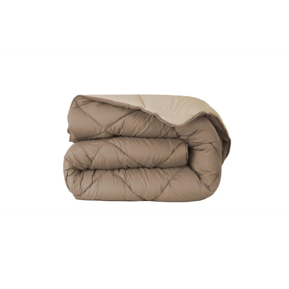 Edredão de Aquecimento Bicolor Taupe e Bege freeshipping - Larbonito