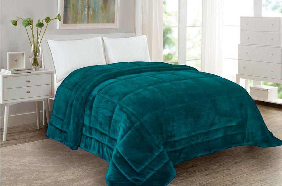 Edredom de Borrego Super Soft Petróleo - Larbonito