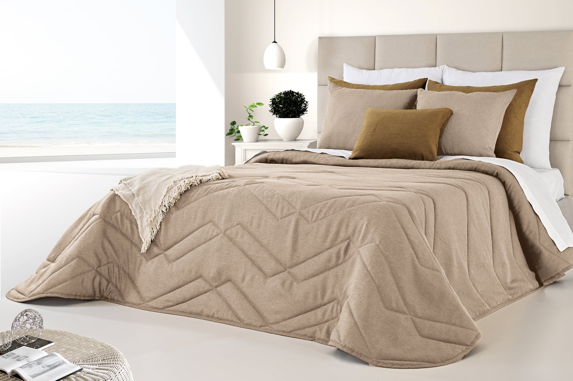 Edredom Linen Taupe - Larbonito