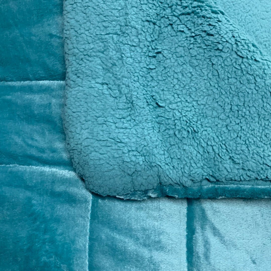 Edredom Pelo de Borrego Super Soft Azul - Larbonito