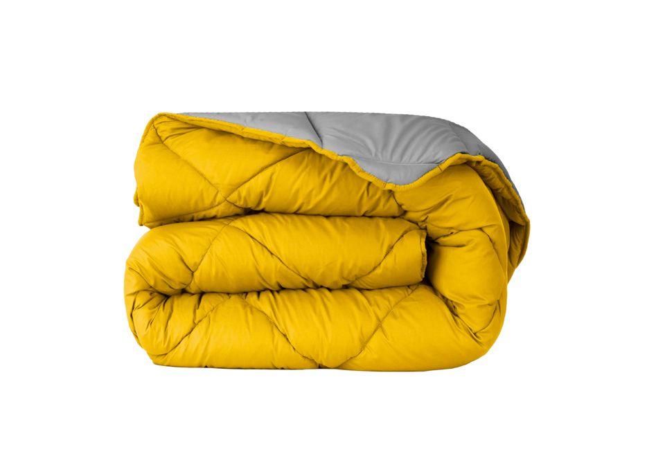 Edredon de Aquecimento Bicolor Amarelo e Cinza freeshipping - Larbonito