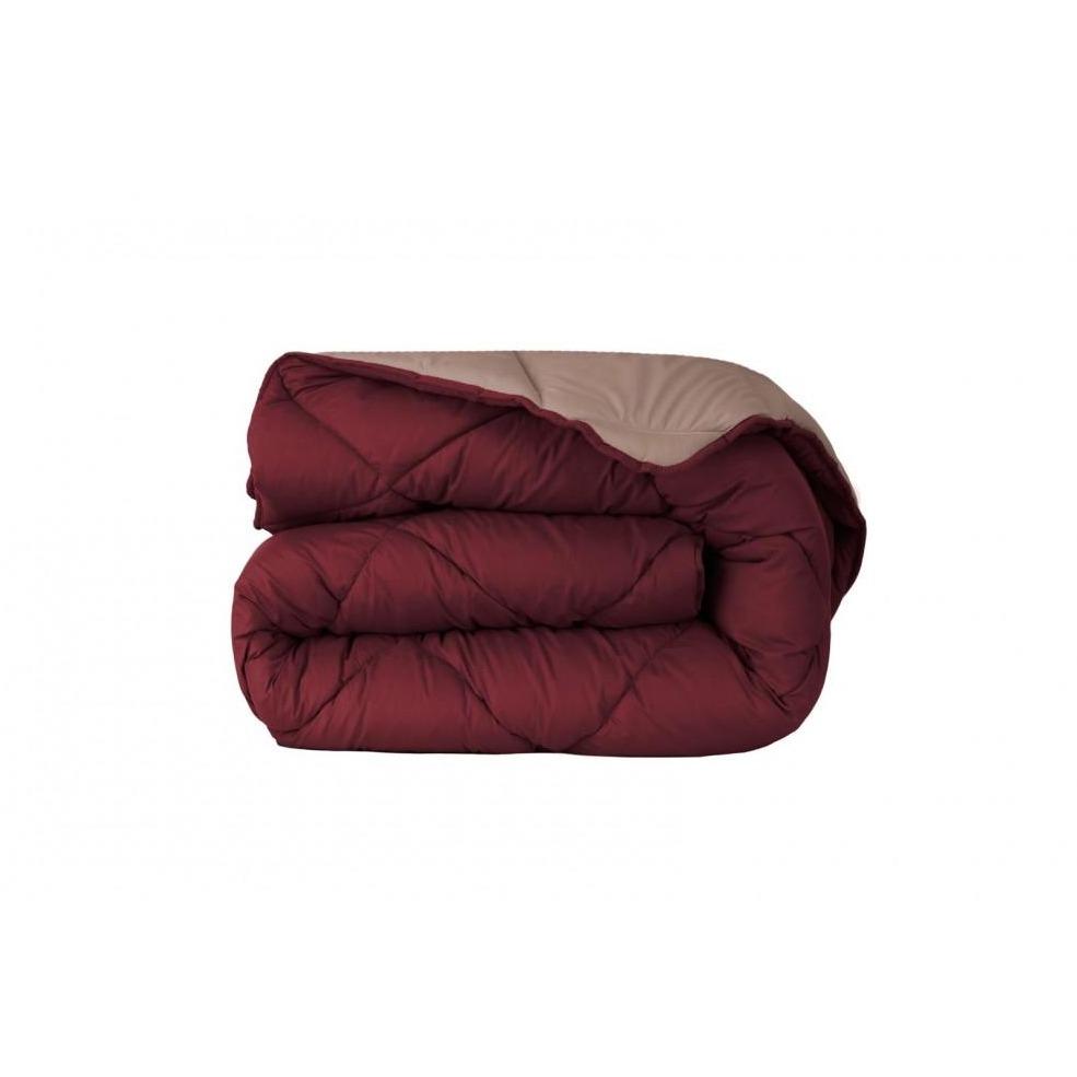 Edredon de Aquecimento Bicolor Bordeaux e Bege freeshipping - Larbonito
