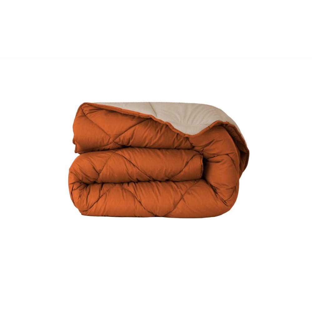 Edredon de Aquecimento Bicolor Telha e Bege freeshipping - Larbonito