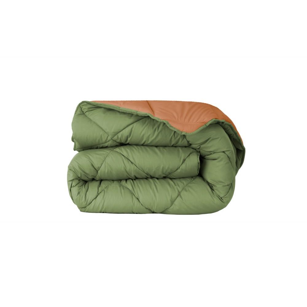 Edredon de Aquecimento Bicolor Verde Azeitona e Laranja freeshipping - Larbonito