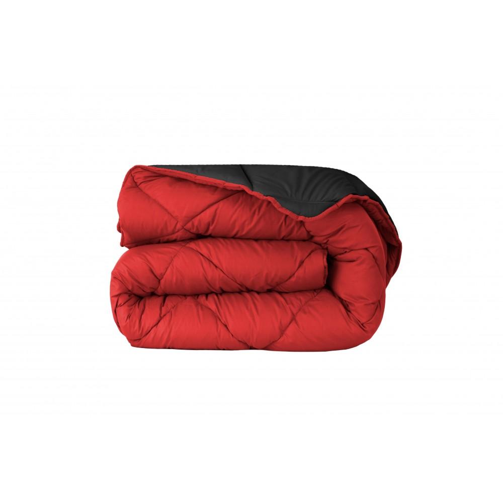Edredon de Aquecimento Bicolor Vermelho e Preto freeshipping - Larbonito