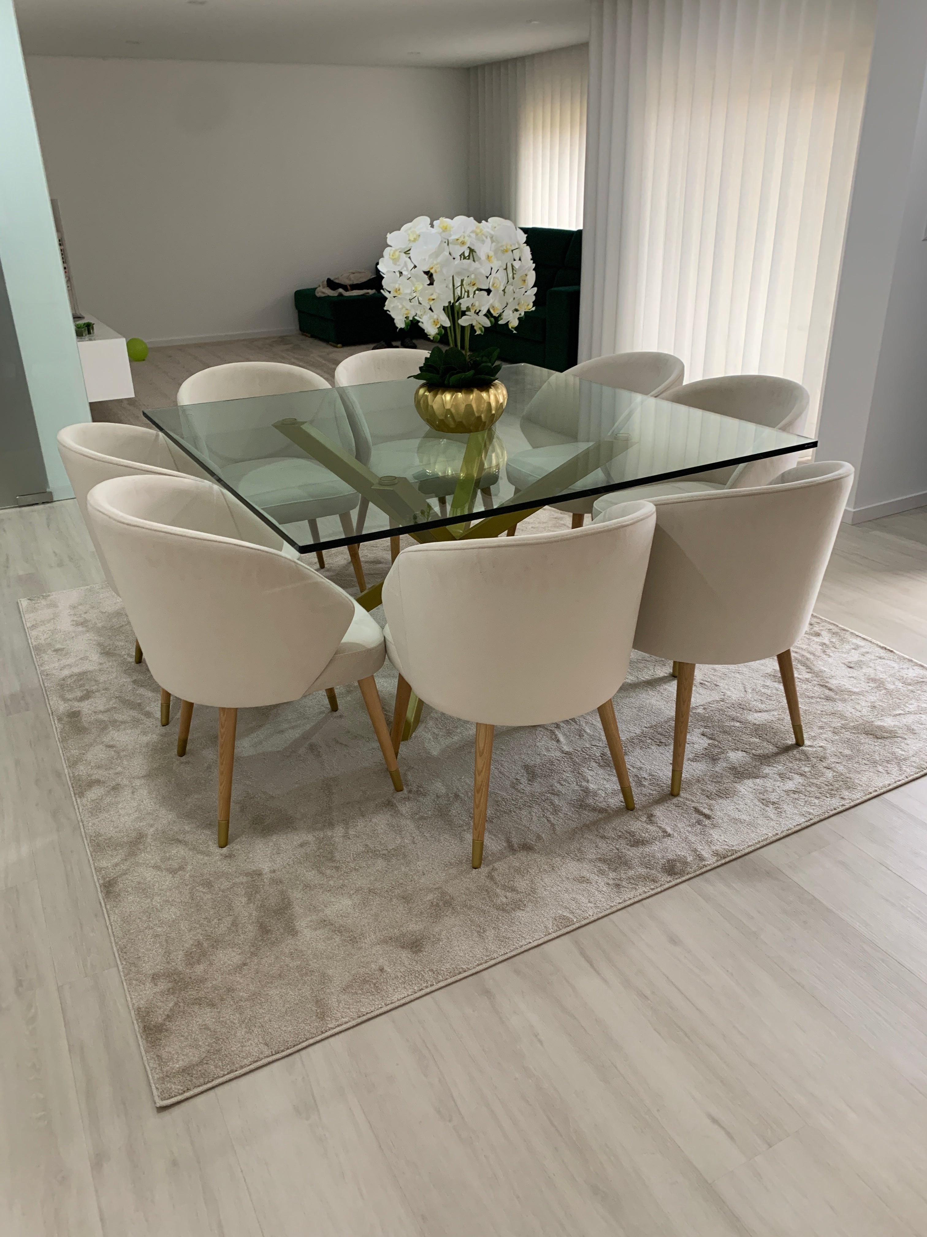 Tapete Liso Pelo Baixo Bege - Verona