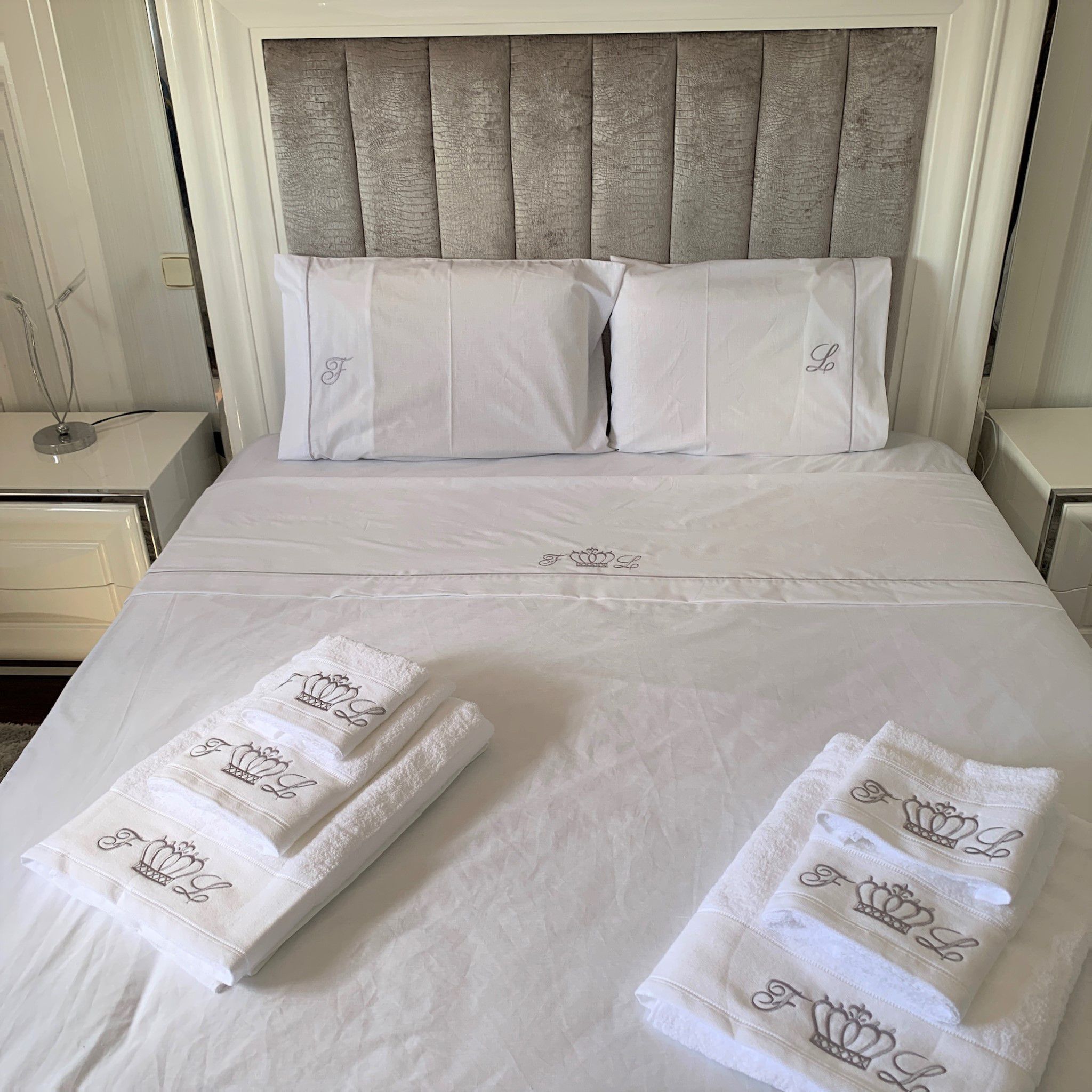Lençóis de Cama Personalizados Coroa - Larbonito