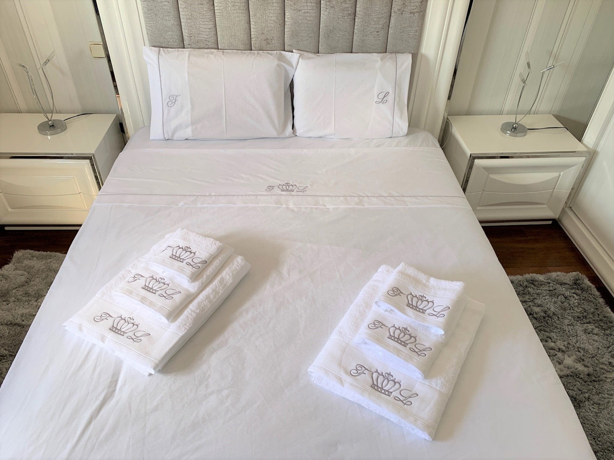 Lençóis de Cama Personalizados Coroa - Larbonito