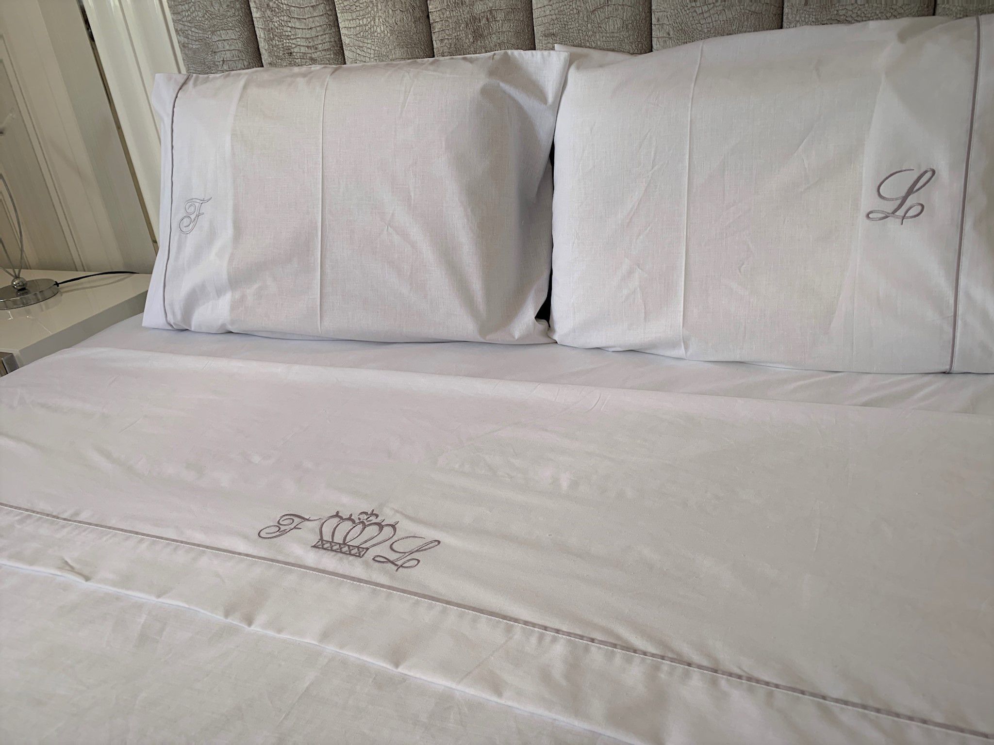 Lençóis de Cama Personalizados Coroa - Larbonito