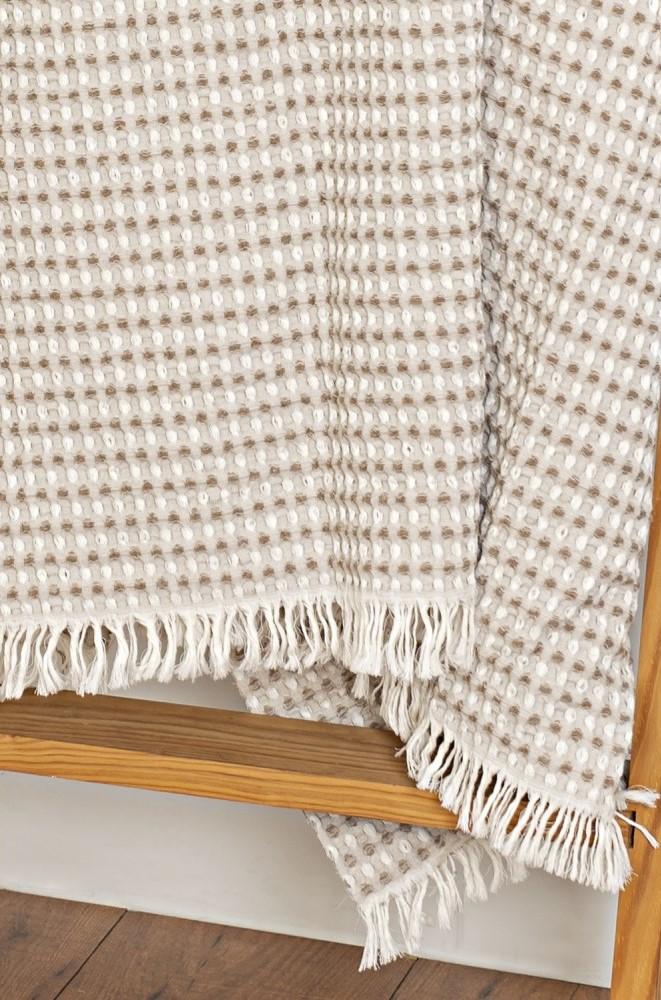 Manta Decorativa Colibri Taupe - Larbonito