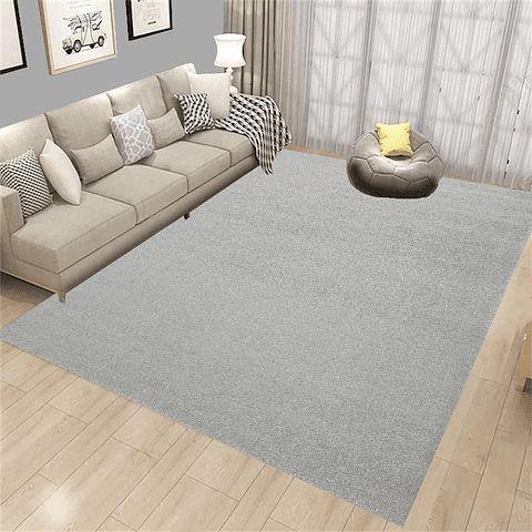 Tapete Liso Pelo Baixo Cinza Claro - Verona - Larbonito