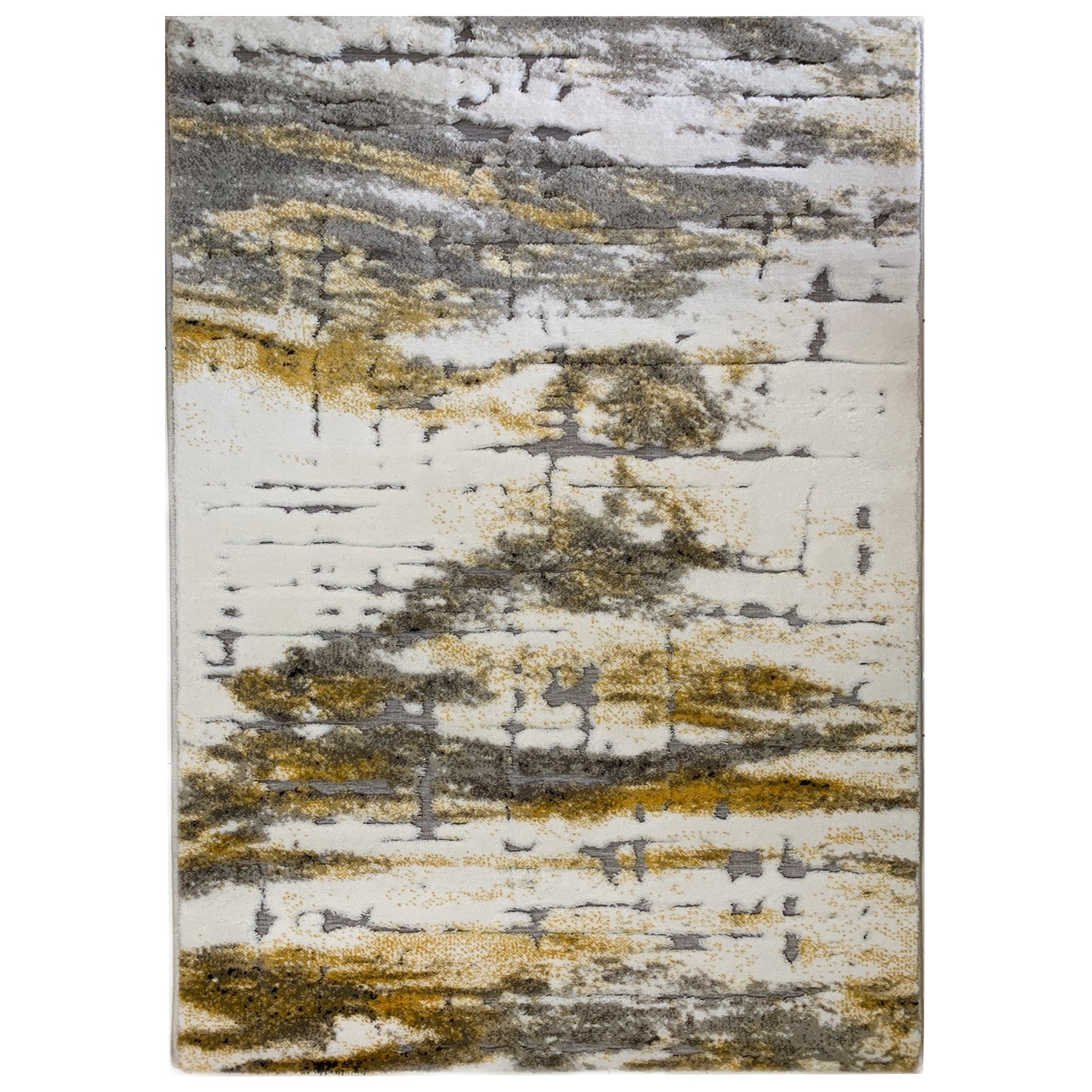 Tapetes e Carpetes Feshane Branco, Cinza e Dourado freeshipping - Larbonito