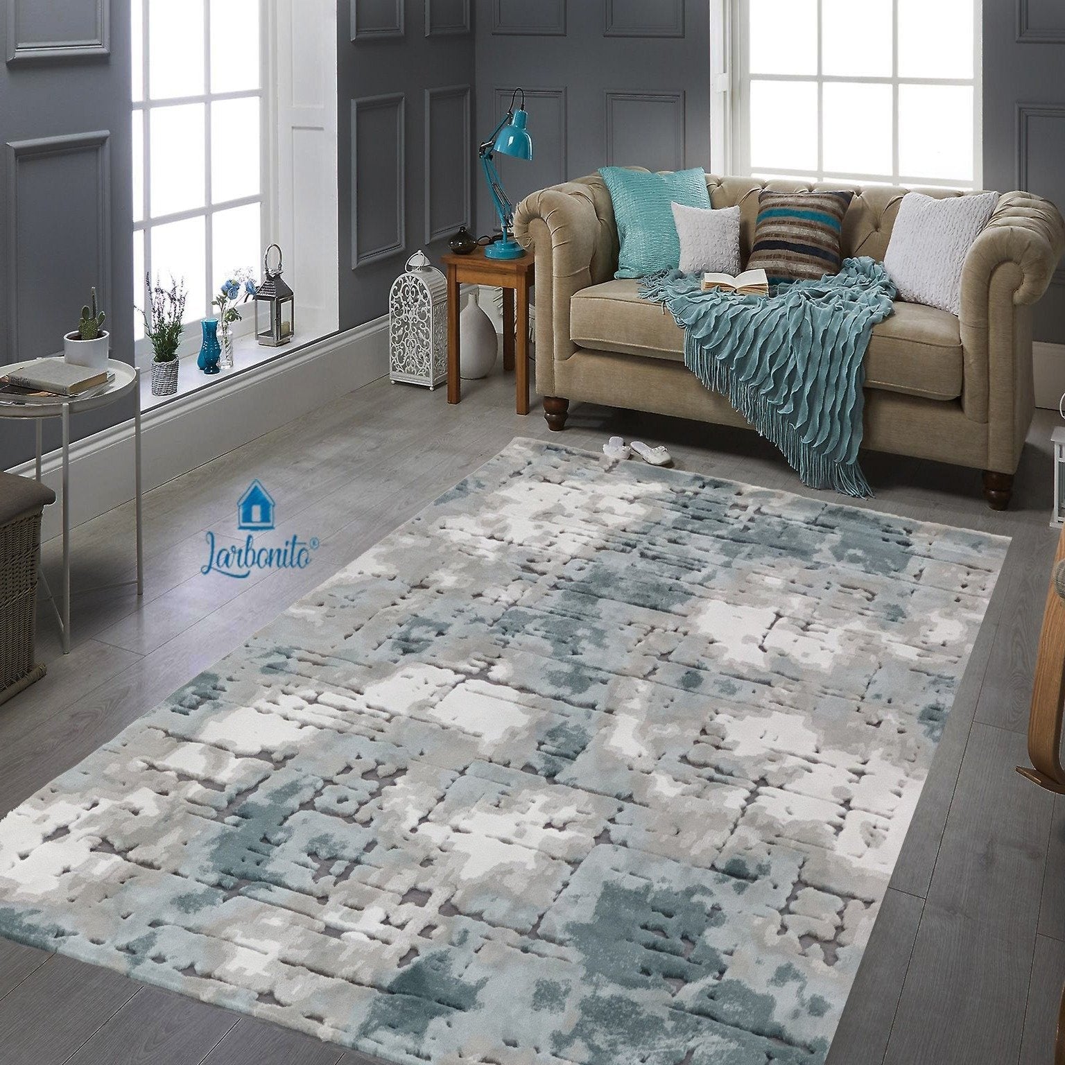 Tapetes Feshane Azul freeshipping - Larbonito