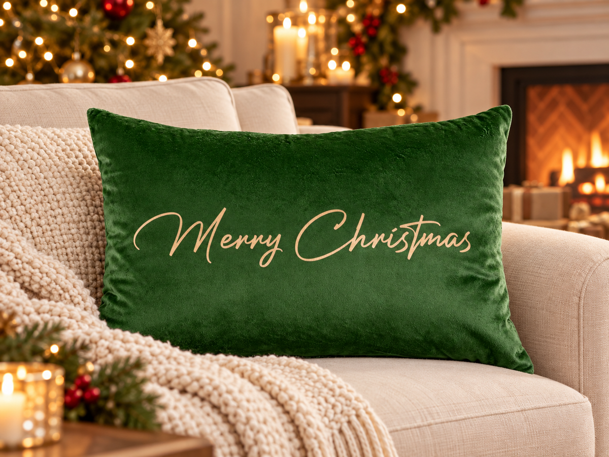 Almofada Decorativa de Natal Melodia - Verde