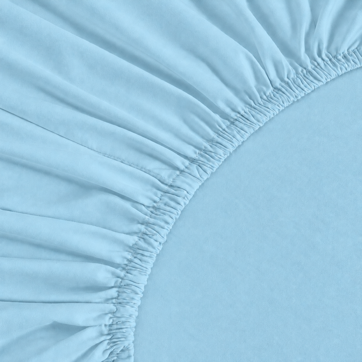 Lençol de Baixo Azul Aqua Ajustável com Elástico