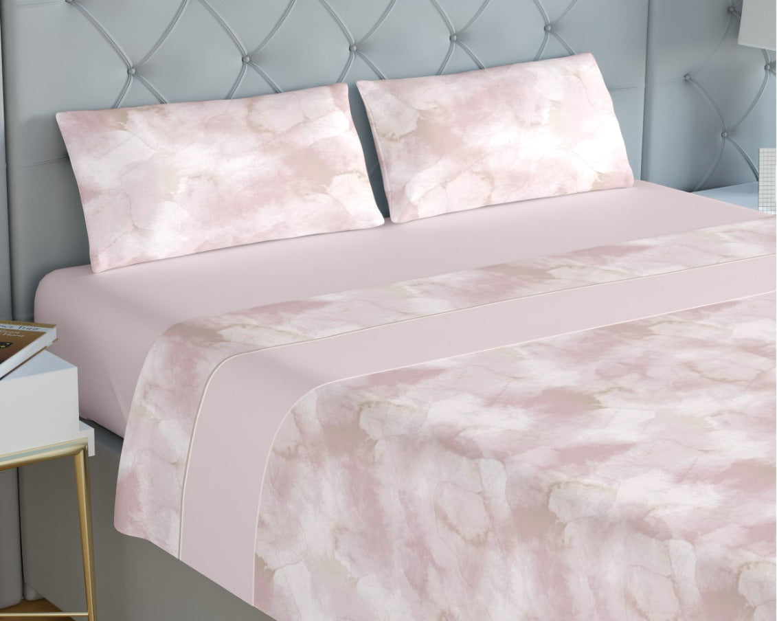 Jogo de Cama de Coralina Acra Rosa