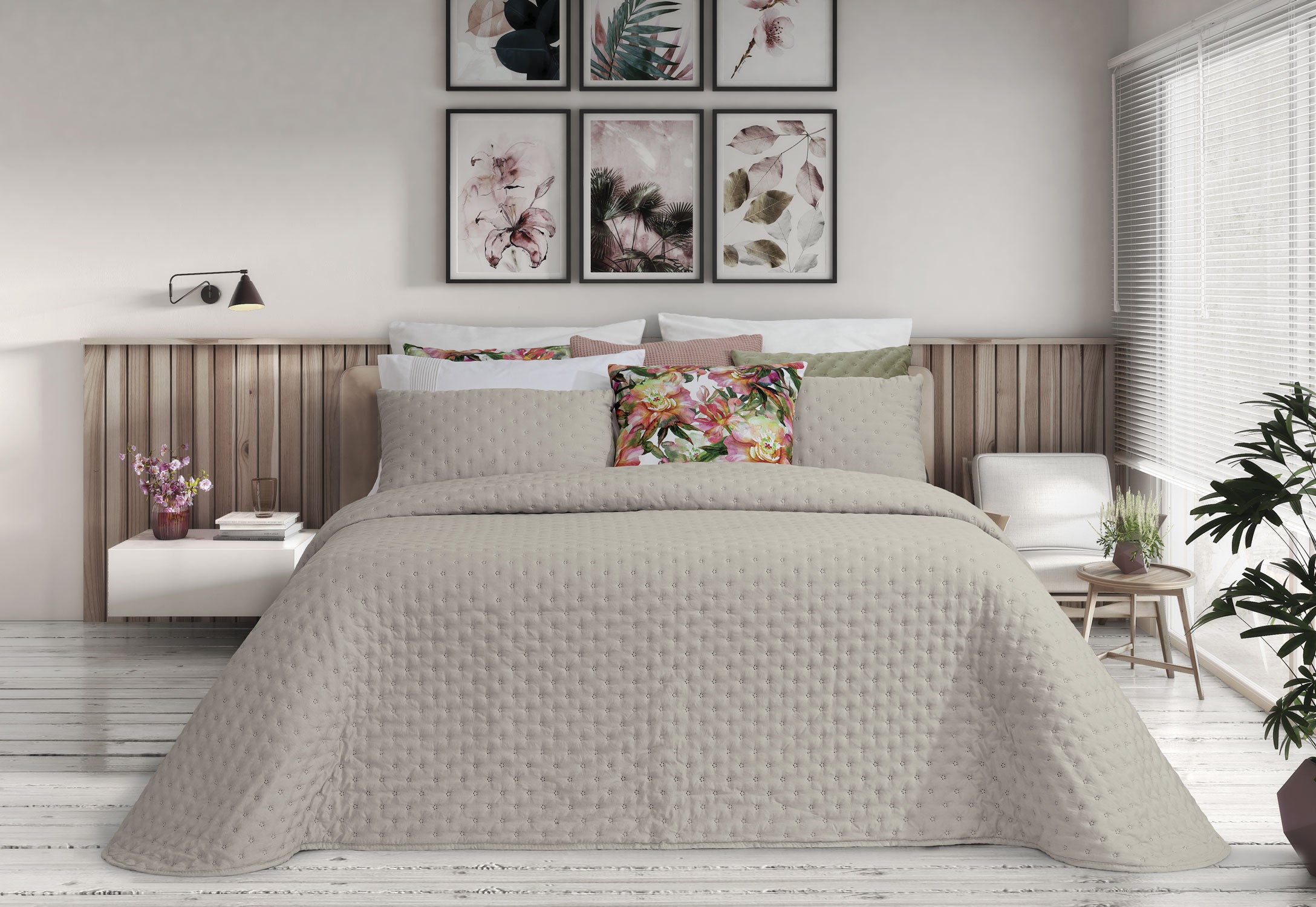 Colcha Alana Taupe