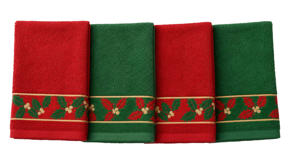 Panos de Cozinha de Natal Azevinho