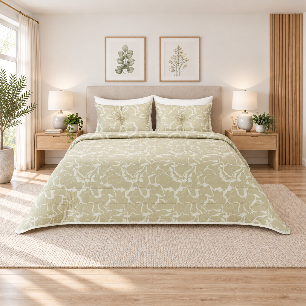 Edredão de Jacquard Calacatta Camel