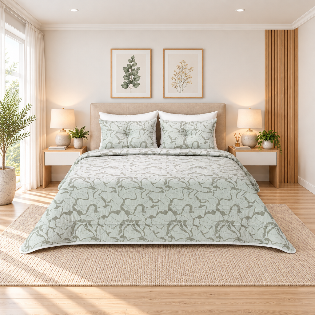 Edredão de Jacquard Calacatta Linho