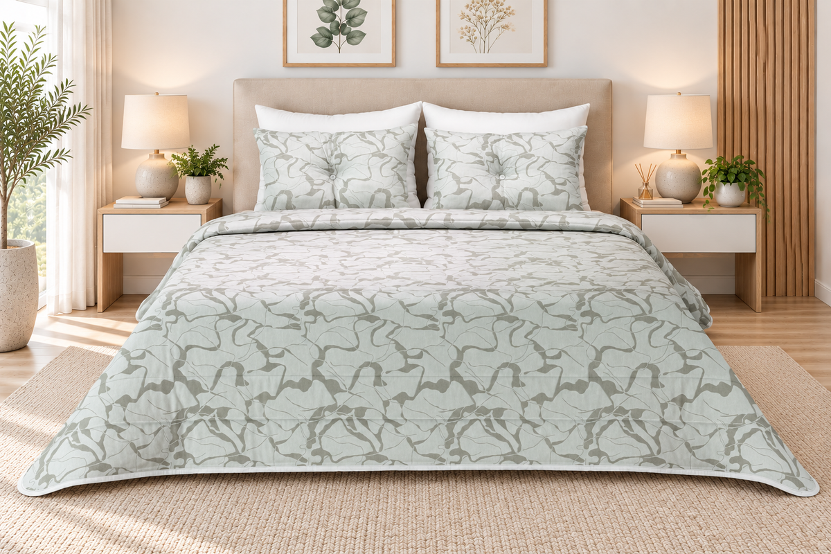 Edredão de Jacquard Calacatta Linho