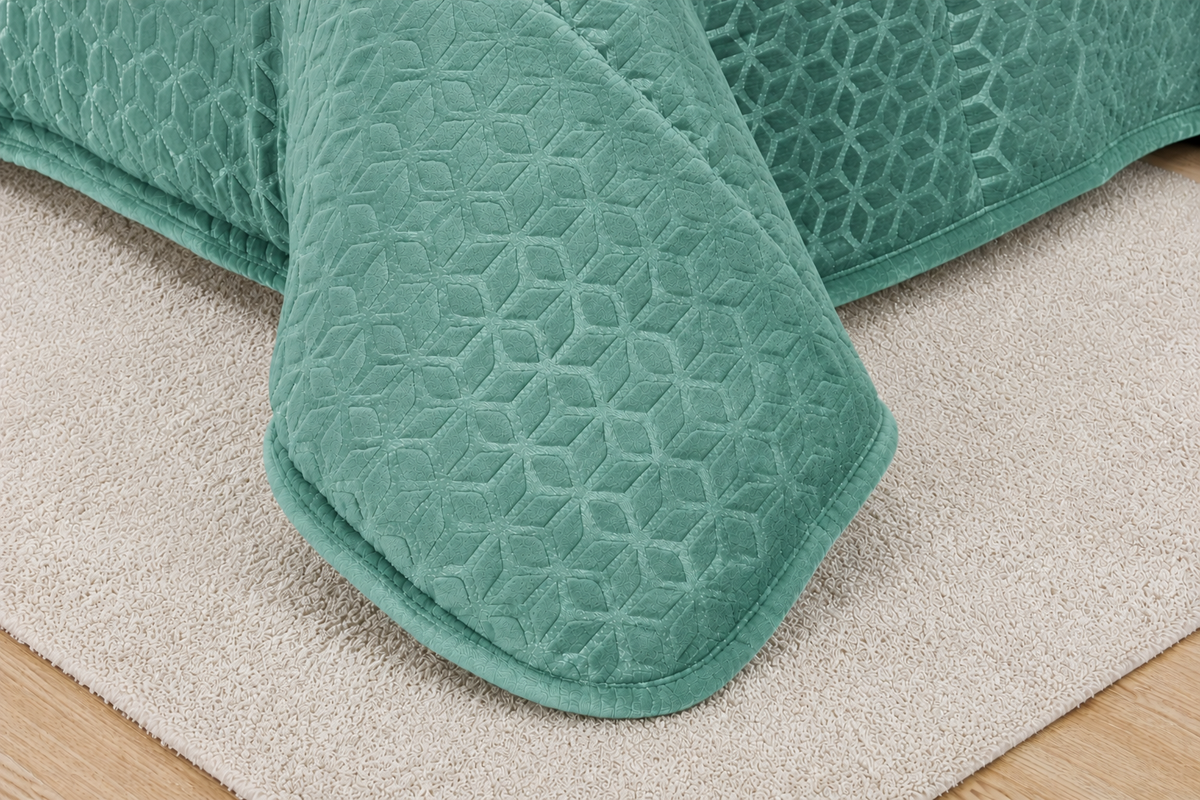 Edredom de Borrego Warm Cubo Verde
