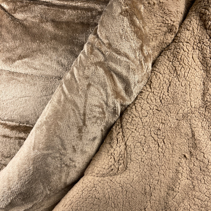 Edredom Pelo de Borrego Super Soft Castanho