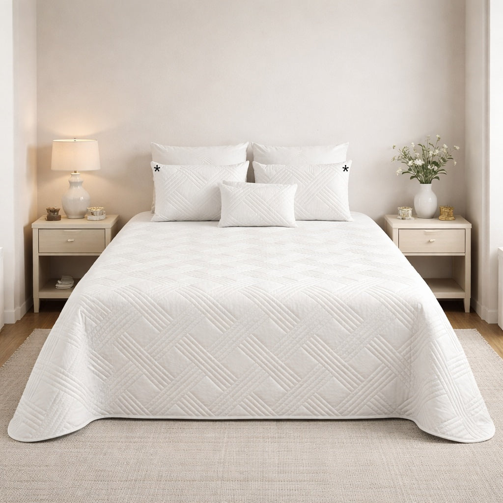 Colcha de Veludo Lux Branca