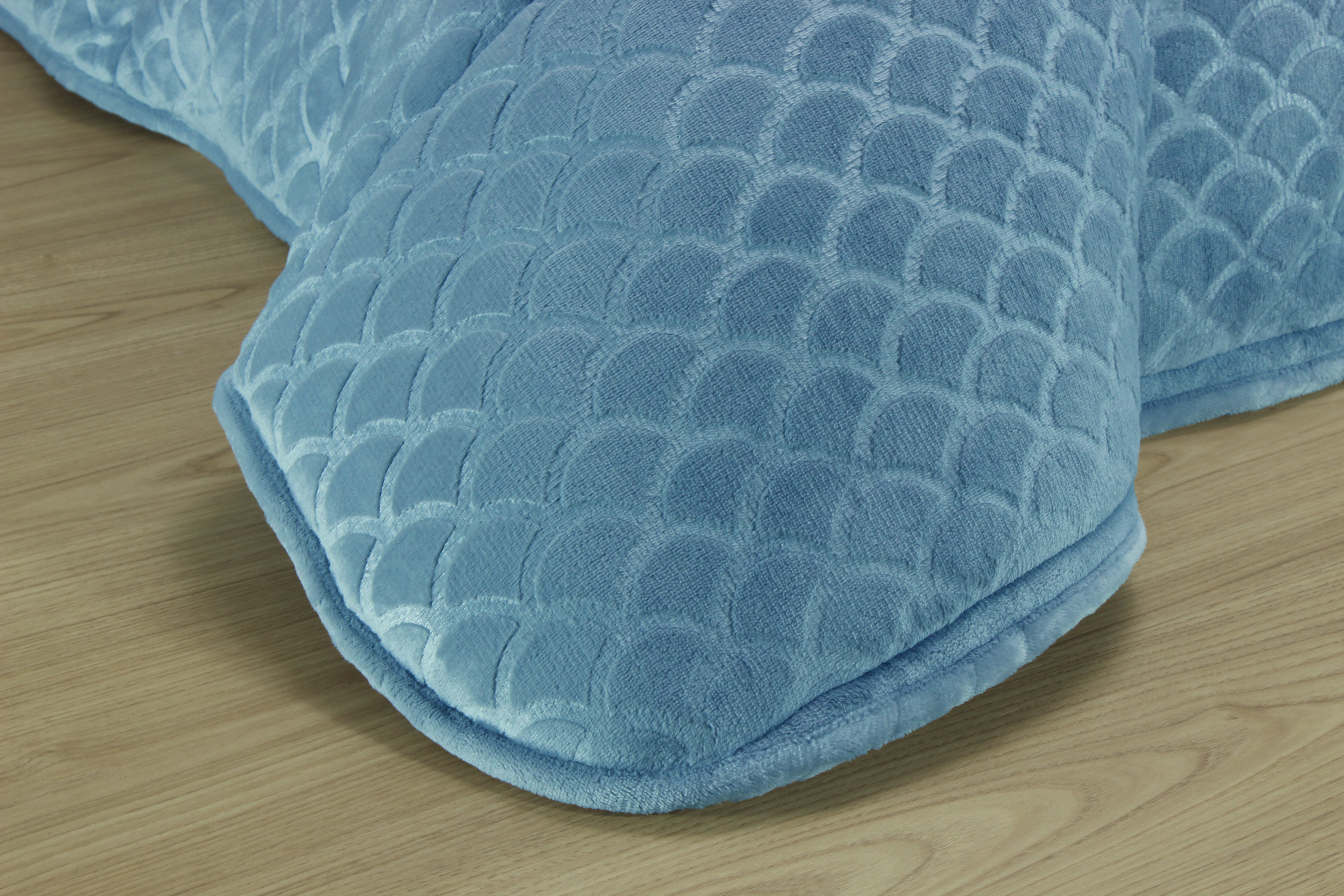 Edredom de Borrego Warm Conchas Azul