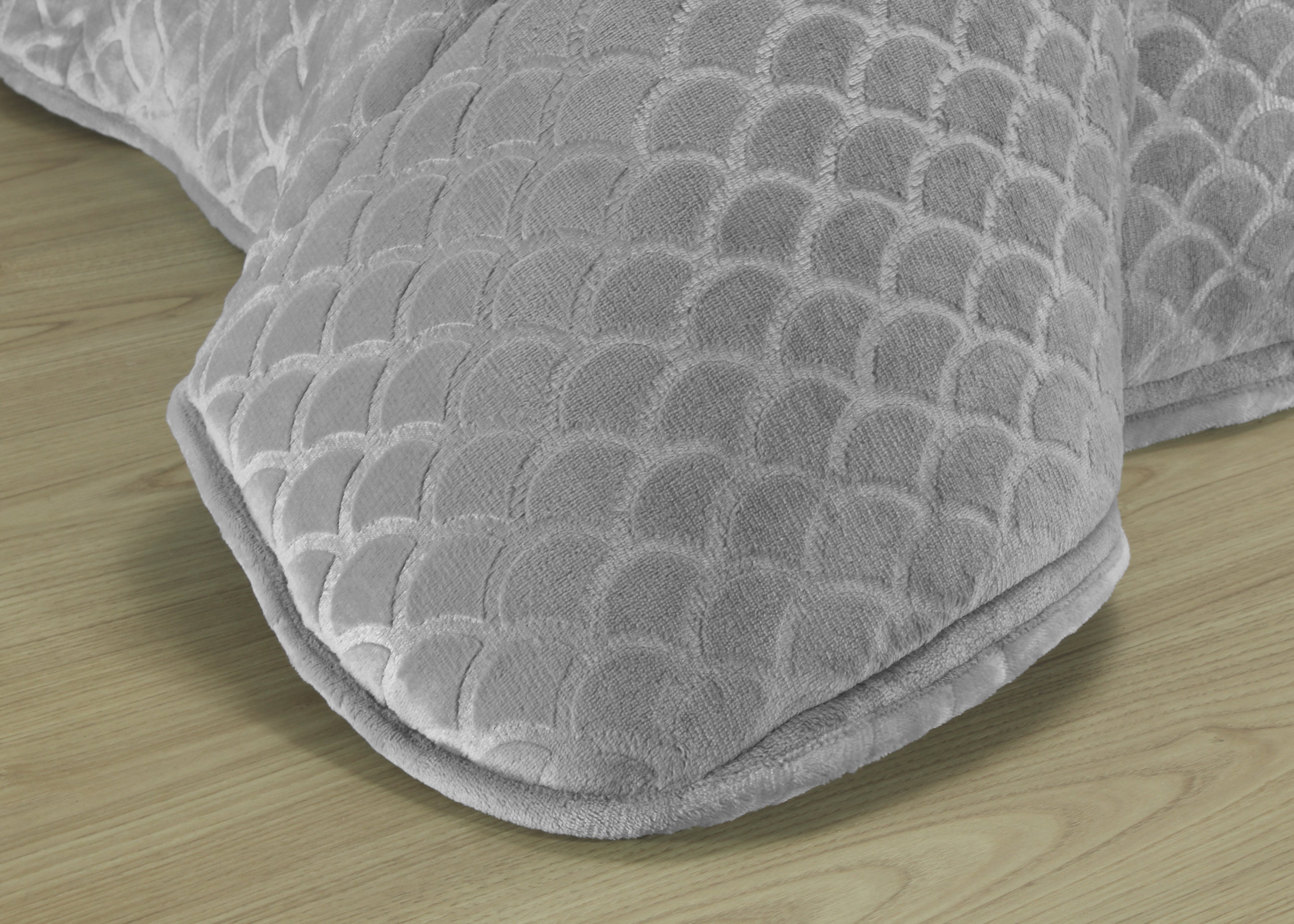 Edredom de Borrego Warm Conchas Cinza
