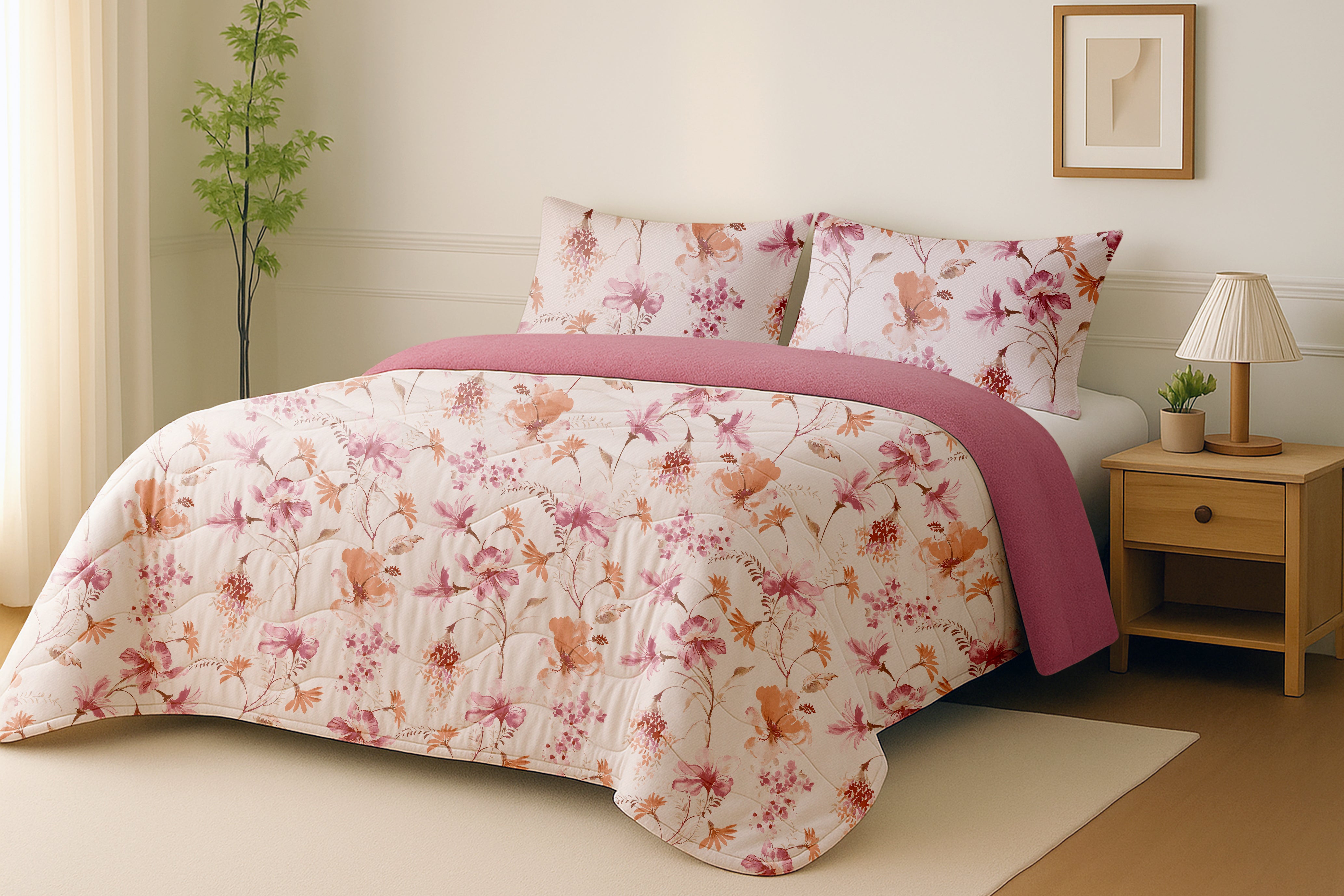 Edredom de Borrego Raja Rosa