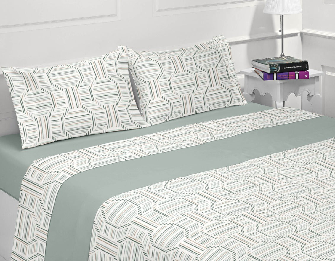 Jogo de Cama de Coralina Dante Verde