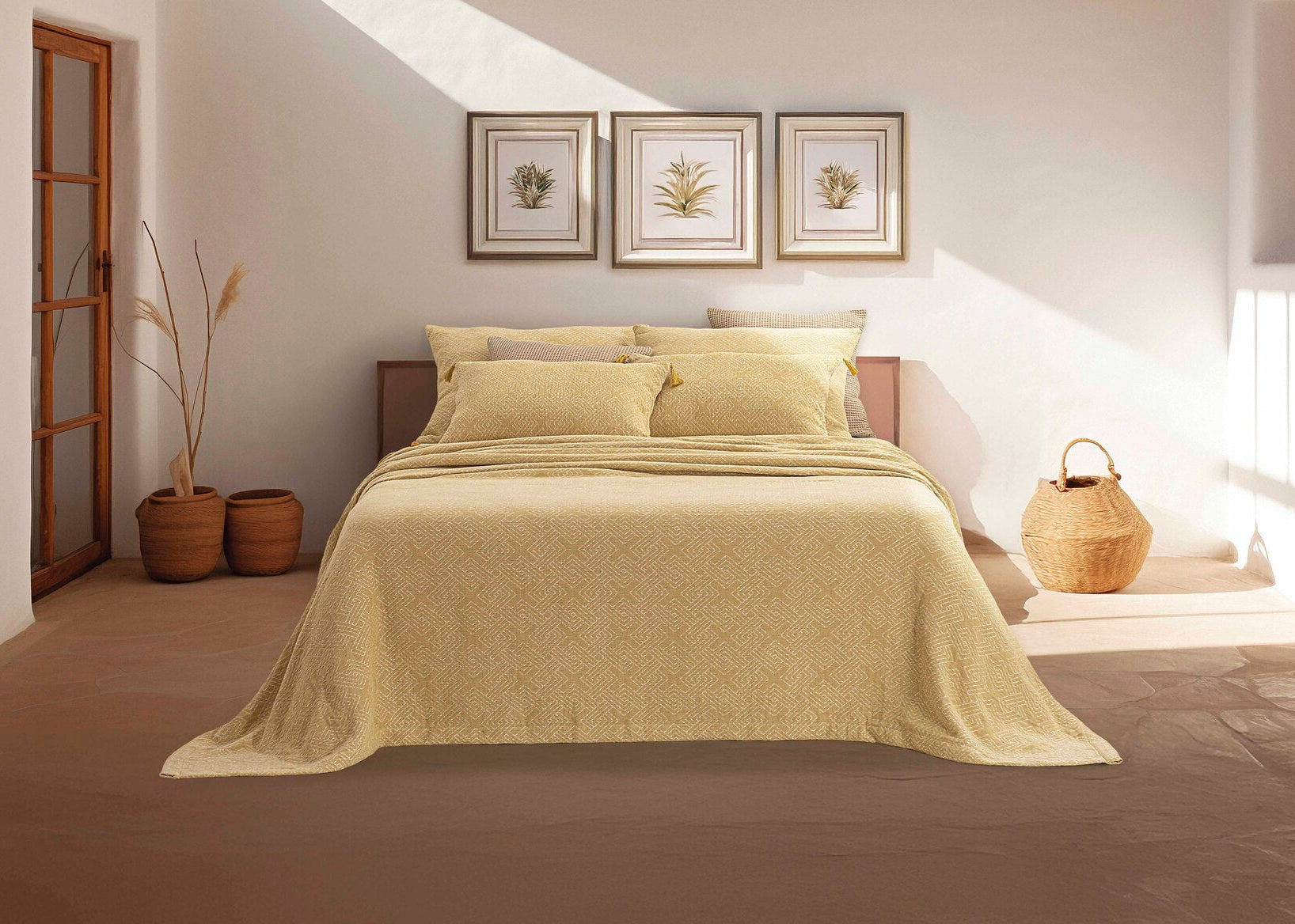 Colcha Jacquard Duna Limão