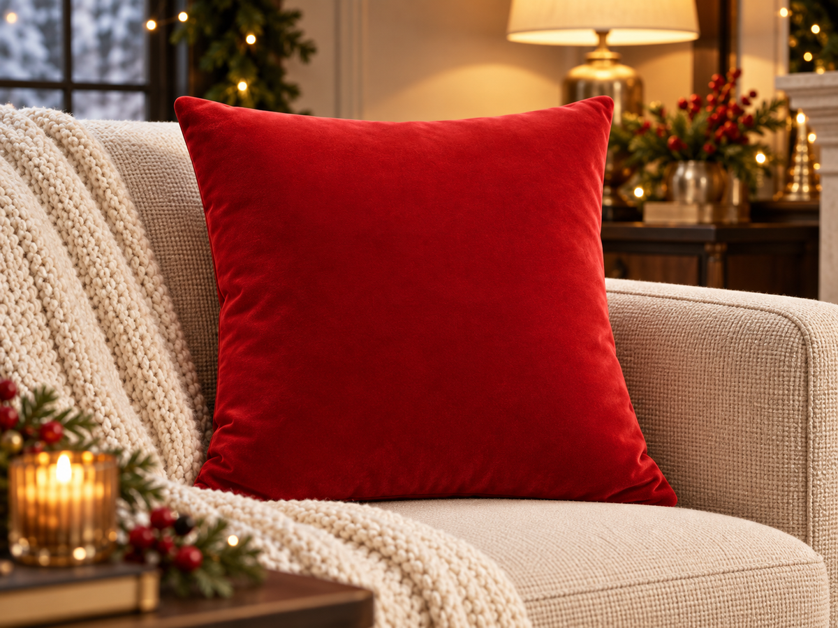 Almofada Decorativa de Natal Floc