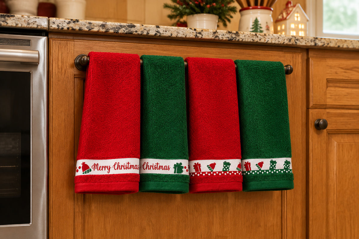 Panos de Cozinha de Natal Gorros