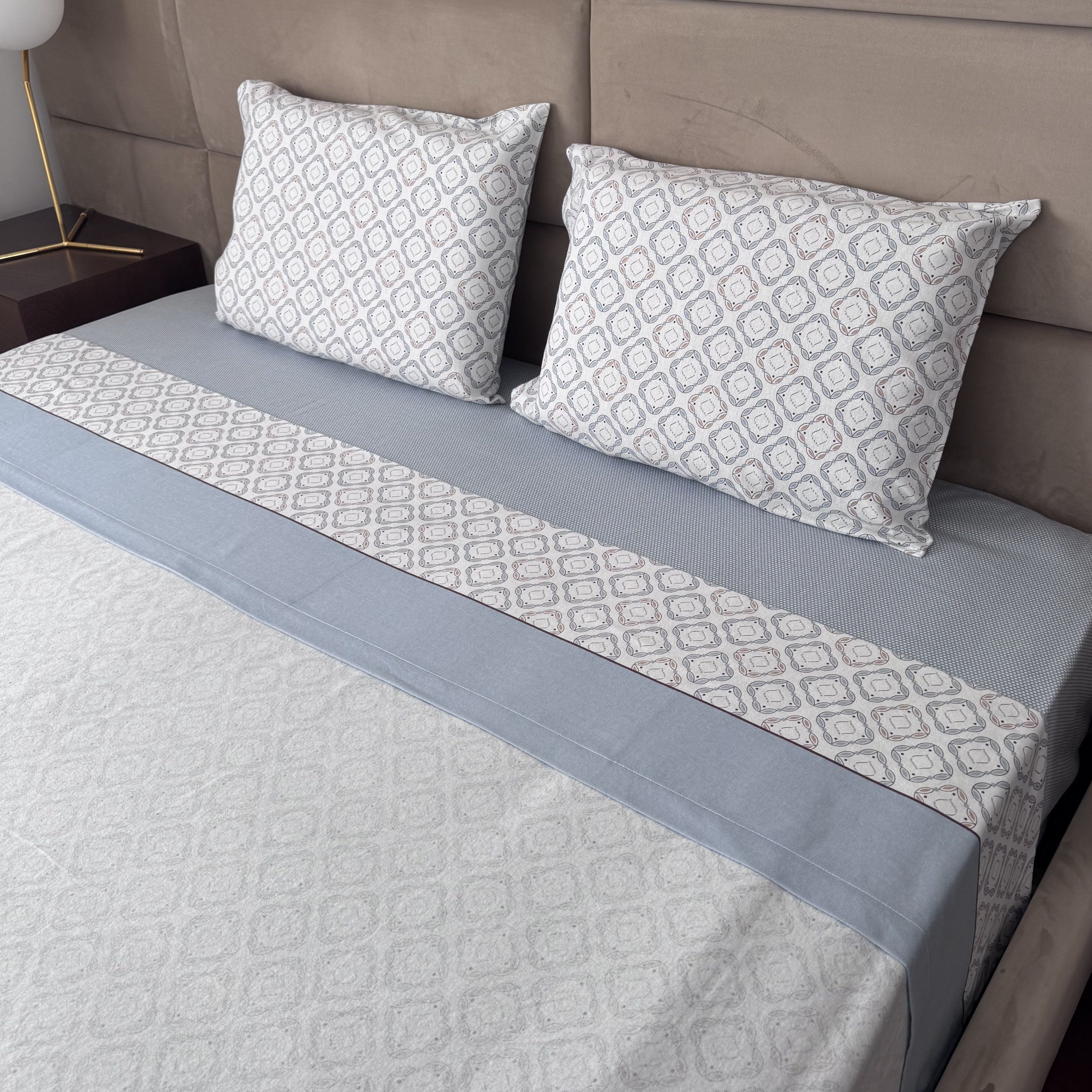 Lençóis de Cama Flanela Atlas Azul