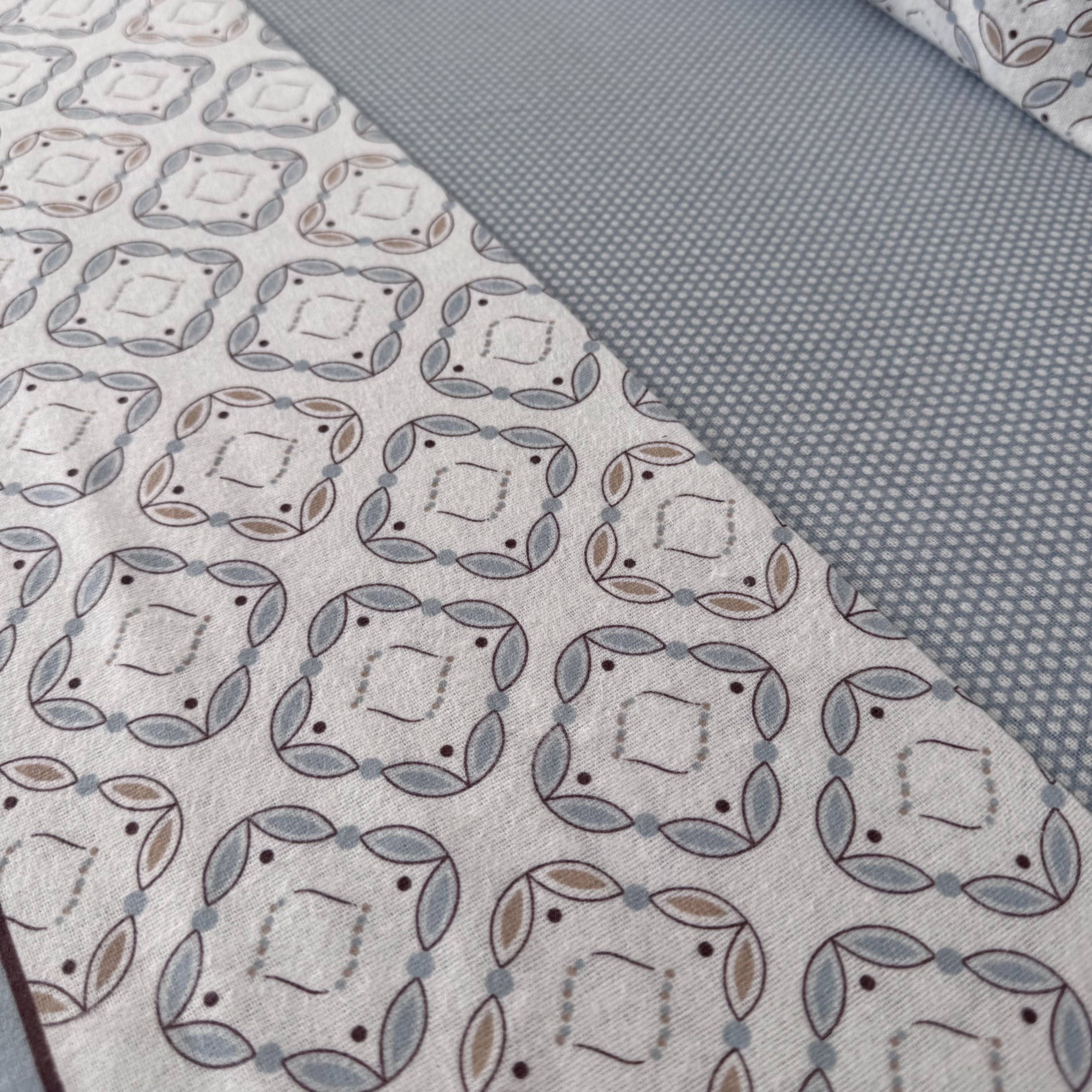 Lençóis de Cama Flanela Atlas Azul