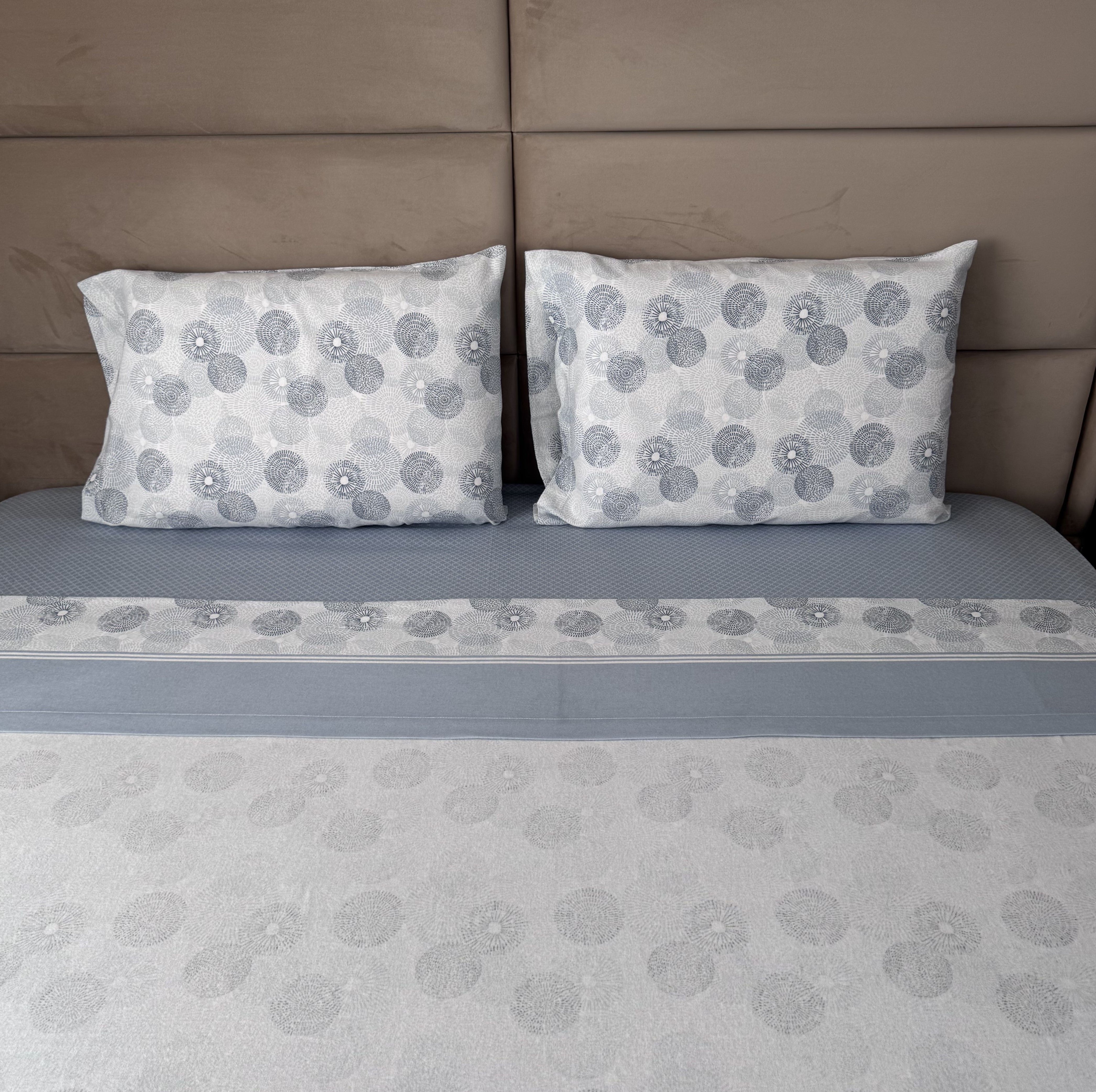 Lençóis de Cama Flanela Bloom Azul