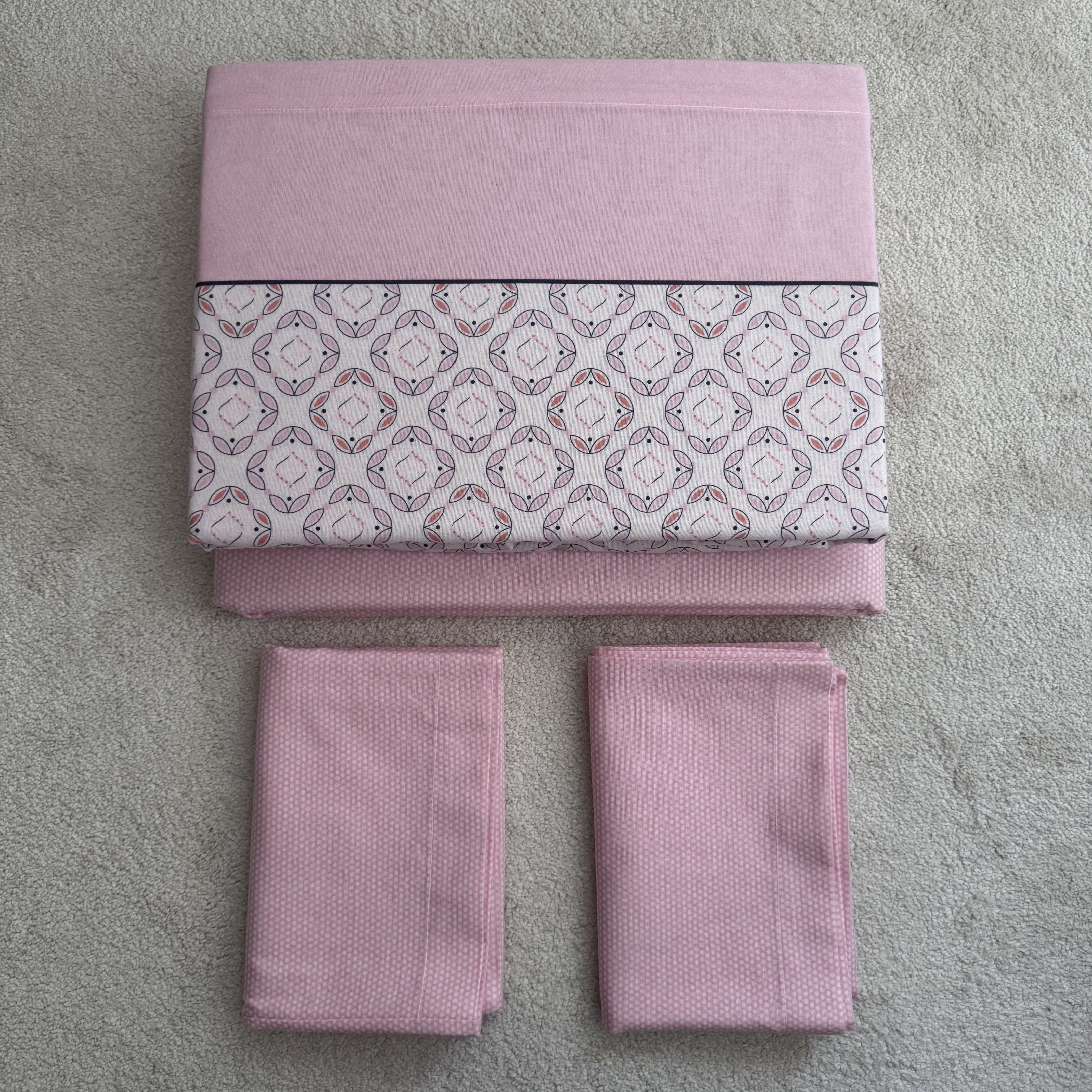 Lençóis de Cama Flanela Atlas Rosa