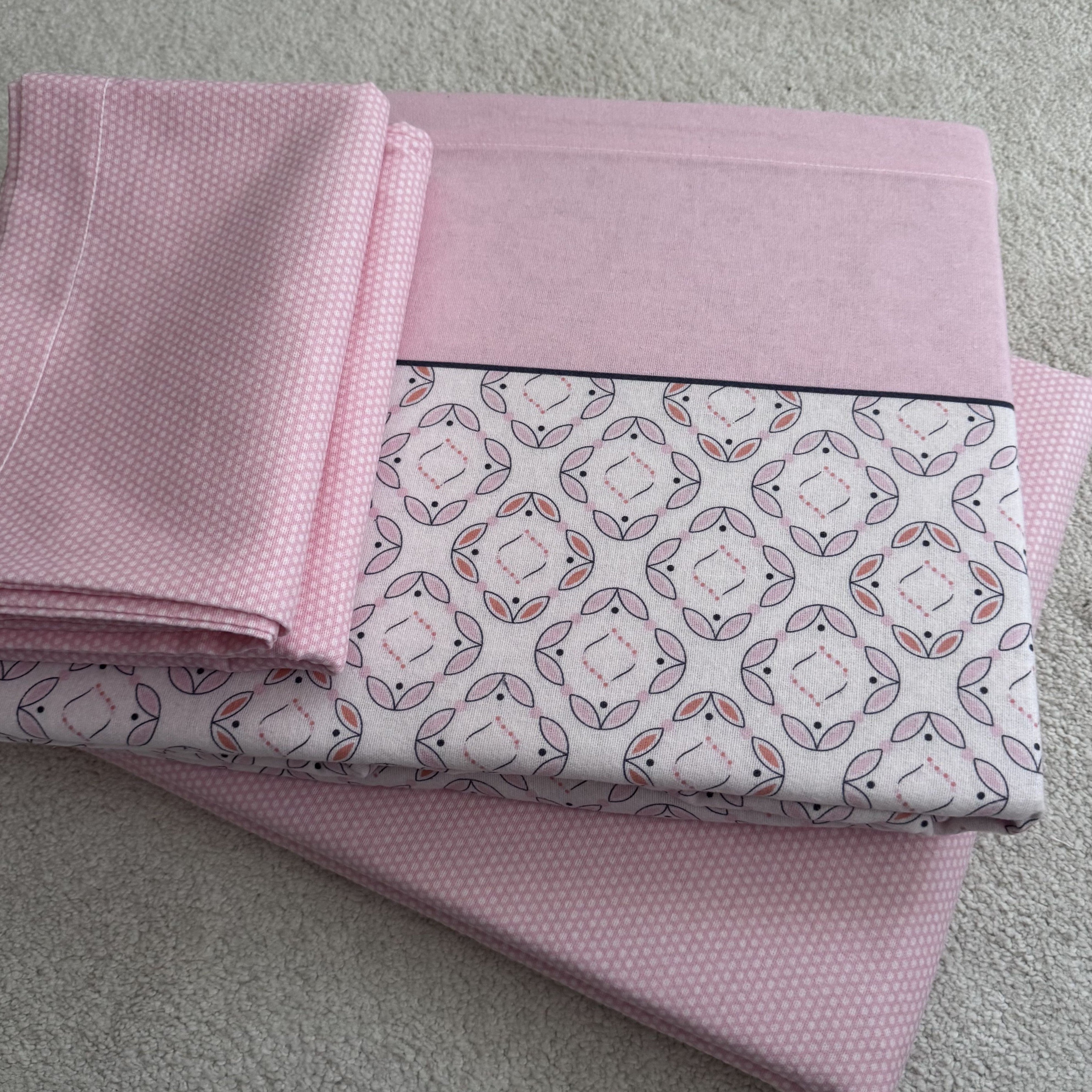 Lençóis de Cama Flanela Atlas Rosa