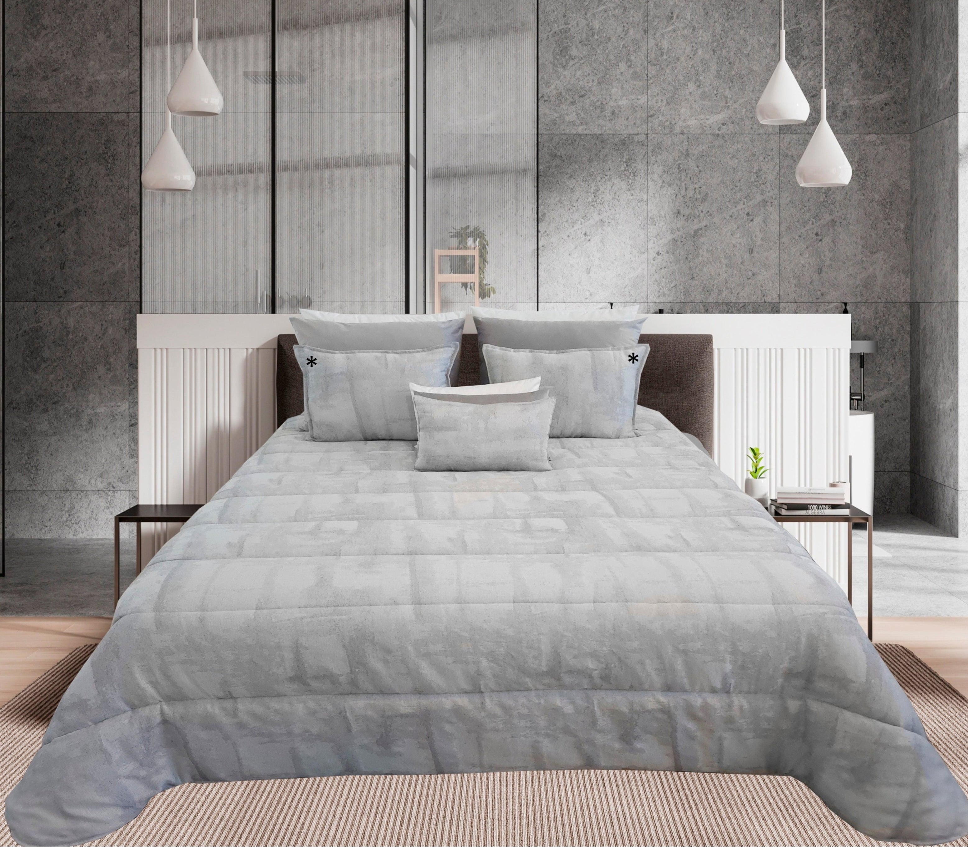 Edredom Jacquard Gales Cinza