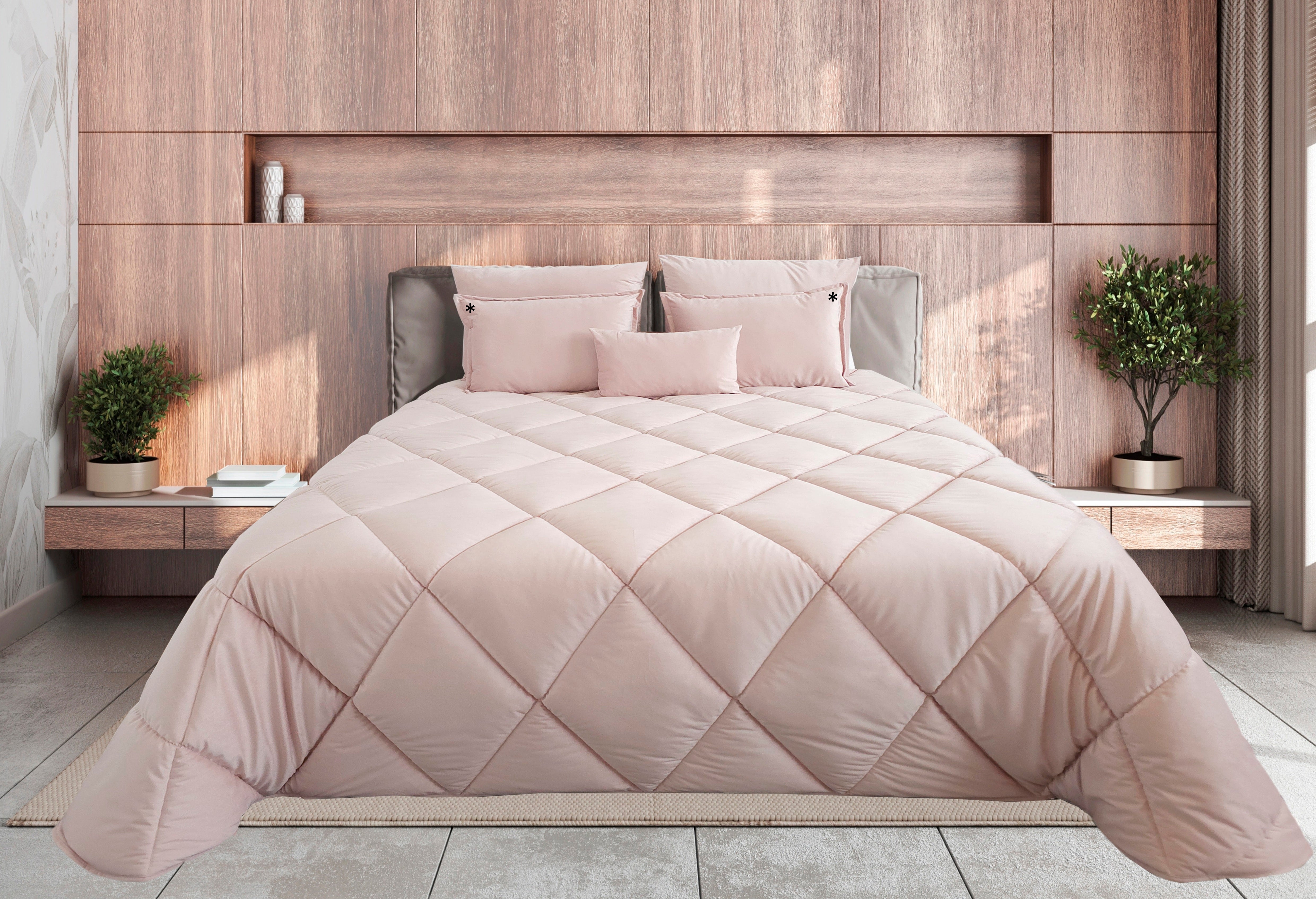 Edredom de Veludo Velux Rosa