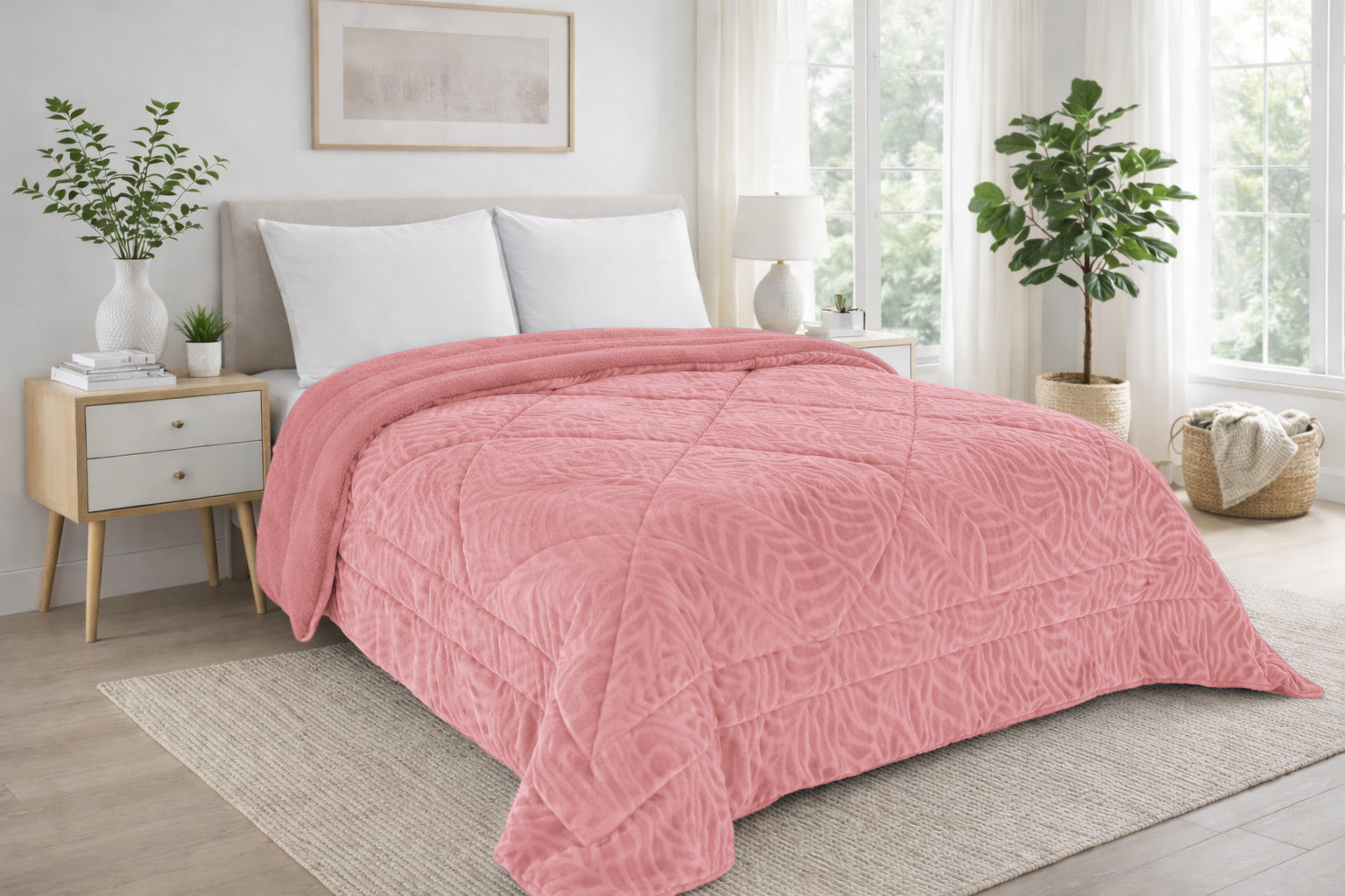 Edredom de Borrego Itachi Rosa