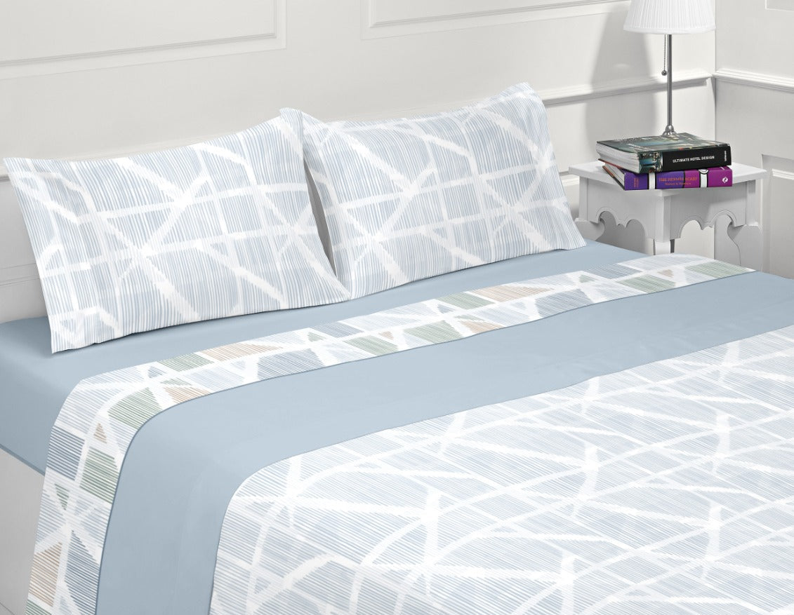 Jogo de Cama de Coralina Diego Azul