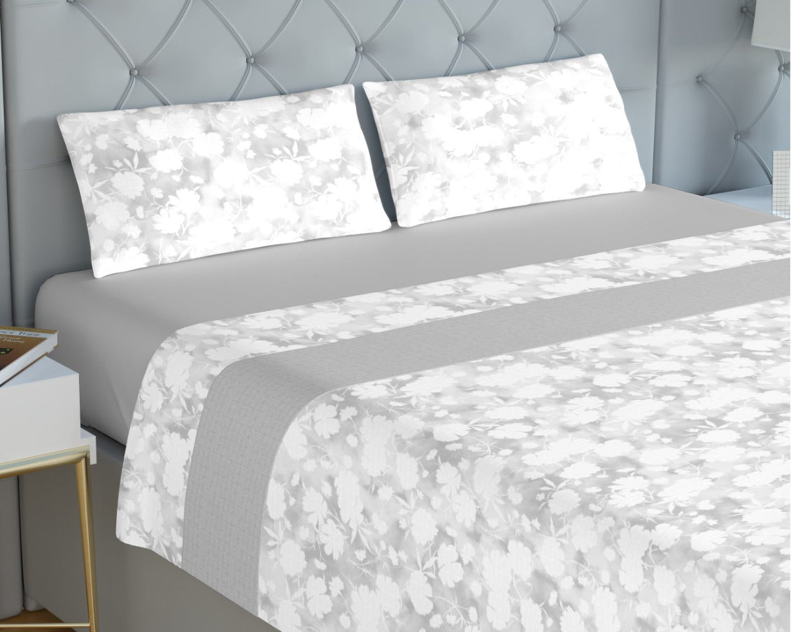 Jogo de Cama de Coralina Dusseldorf Cinza