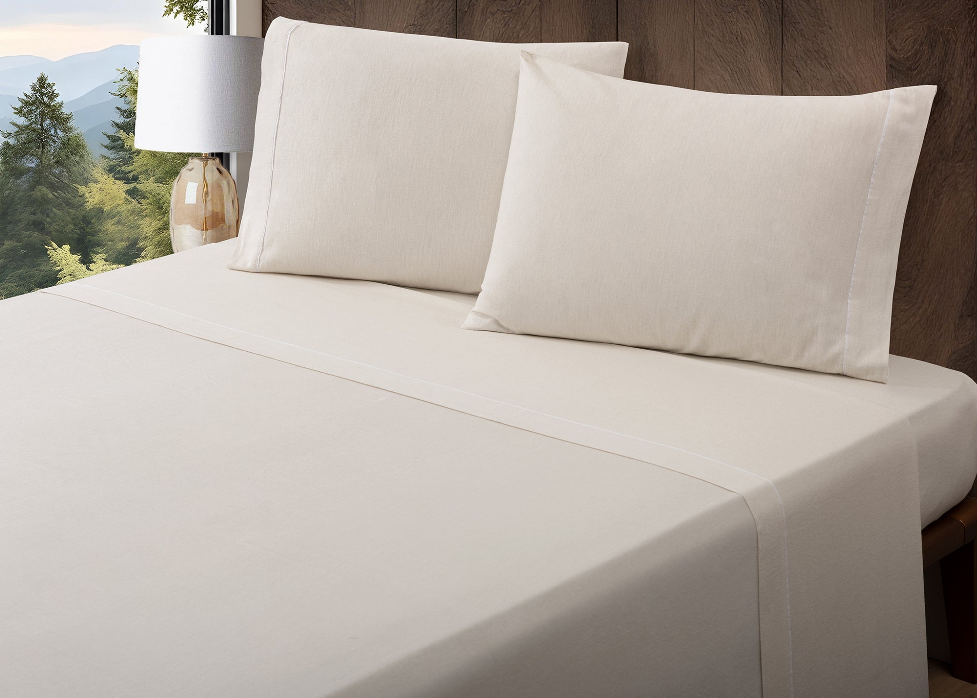 Jogo de Lençóis de Flanela Lisa Pérola