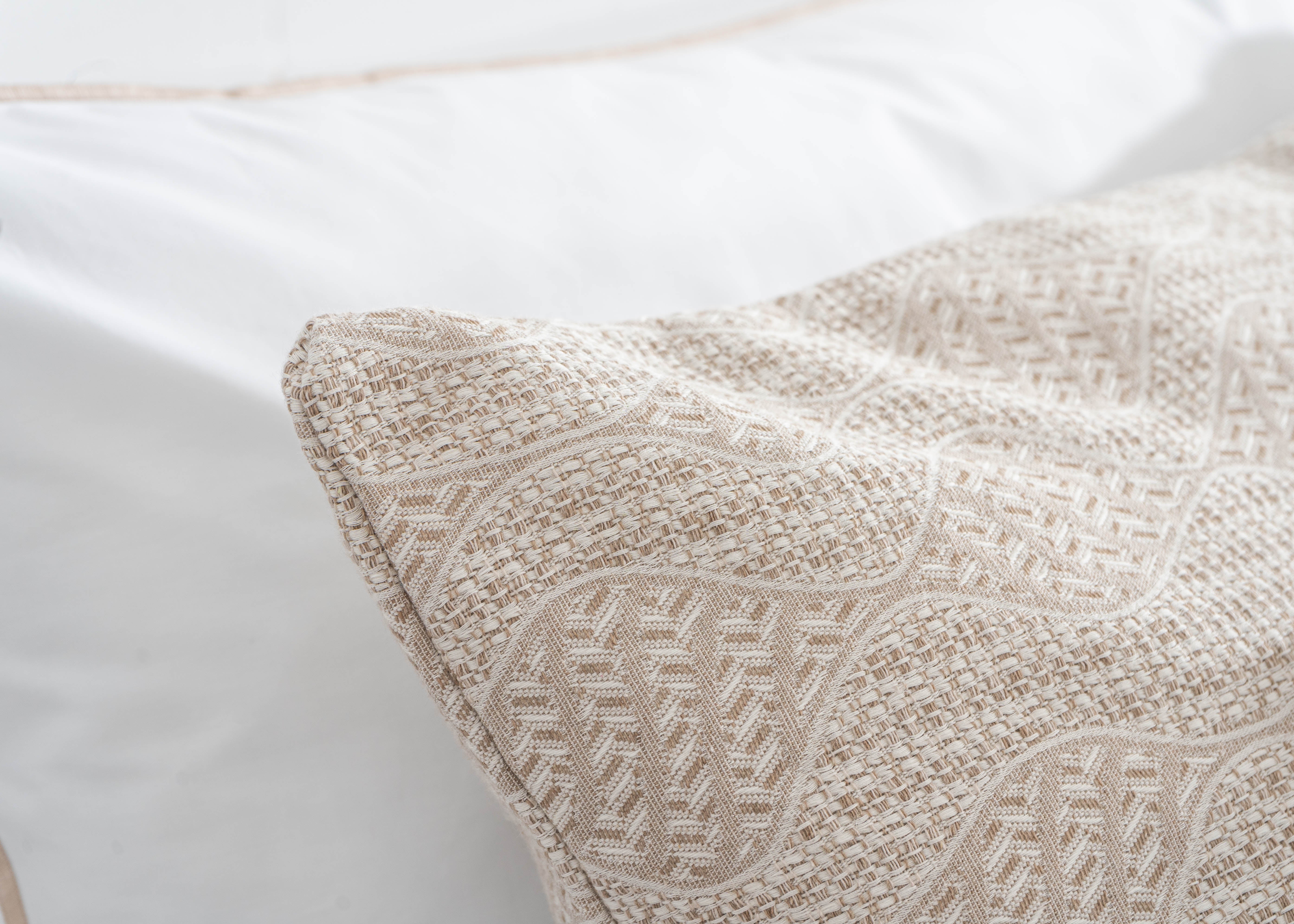 Colcha Jacquard Libra Bege