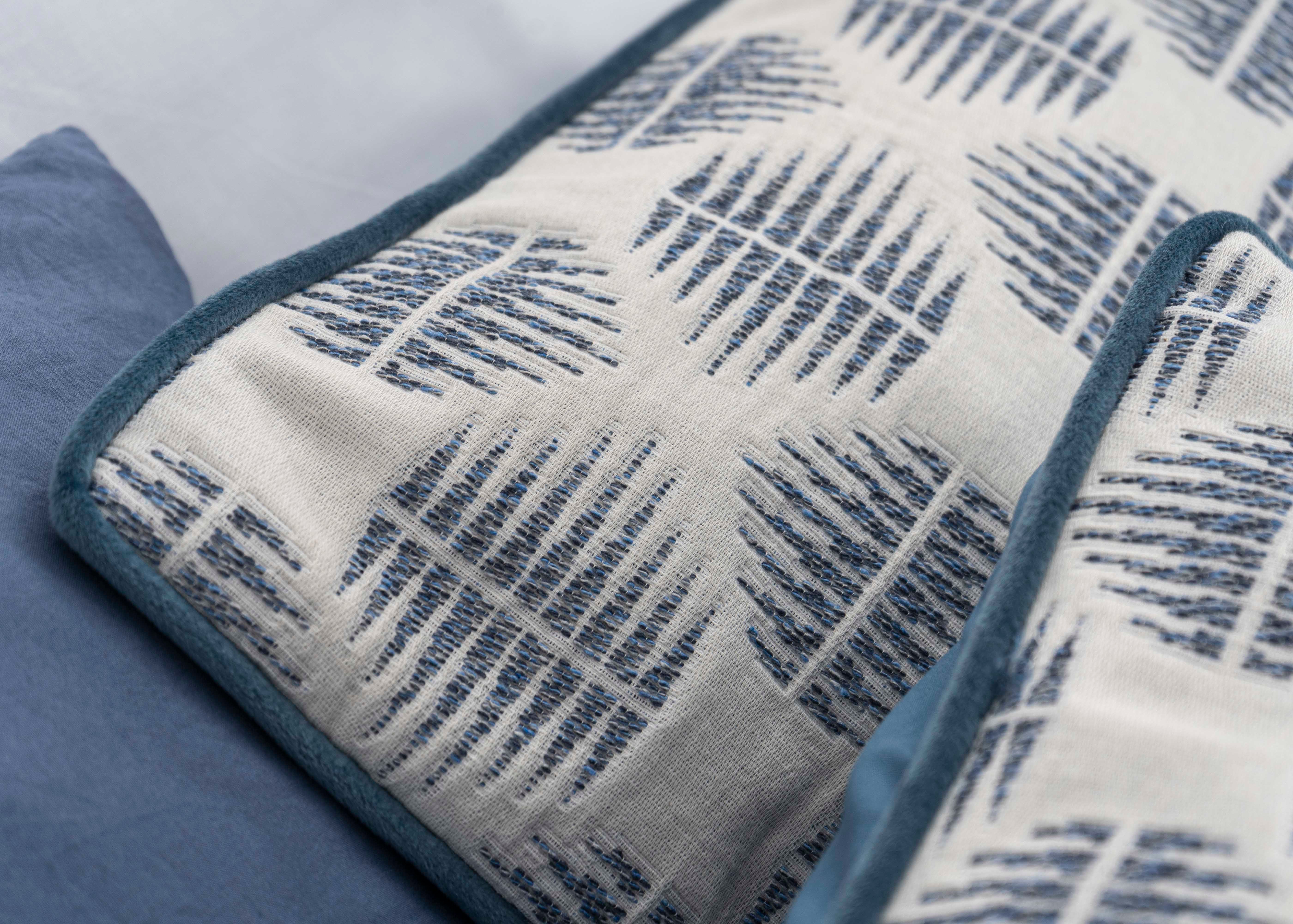 Colcha Jacquard Oslo Azul