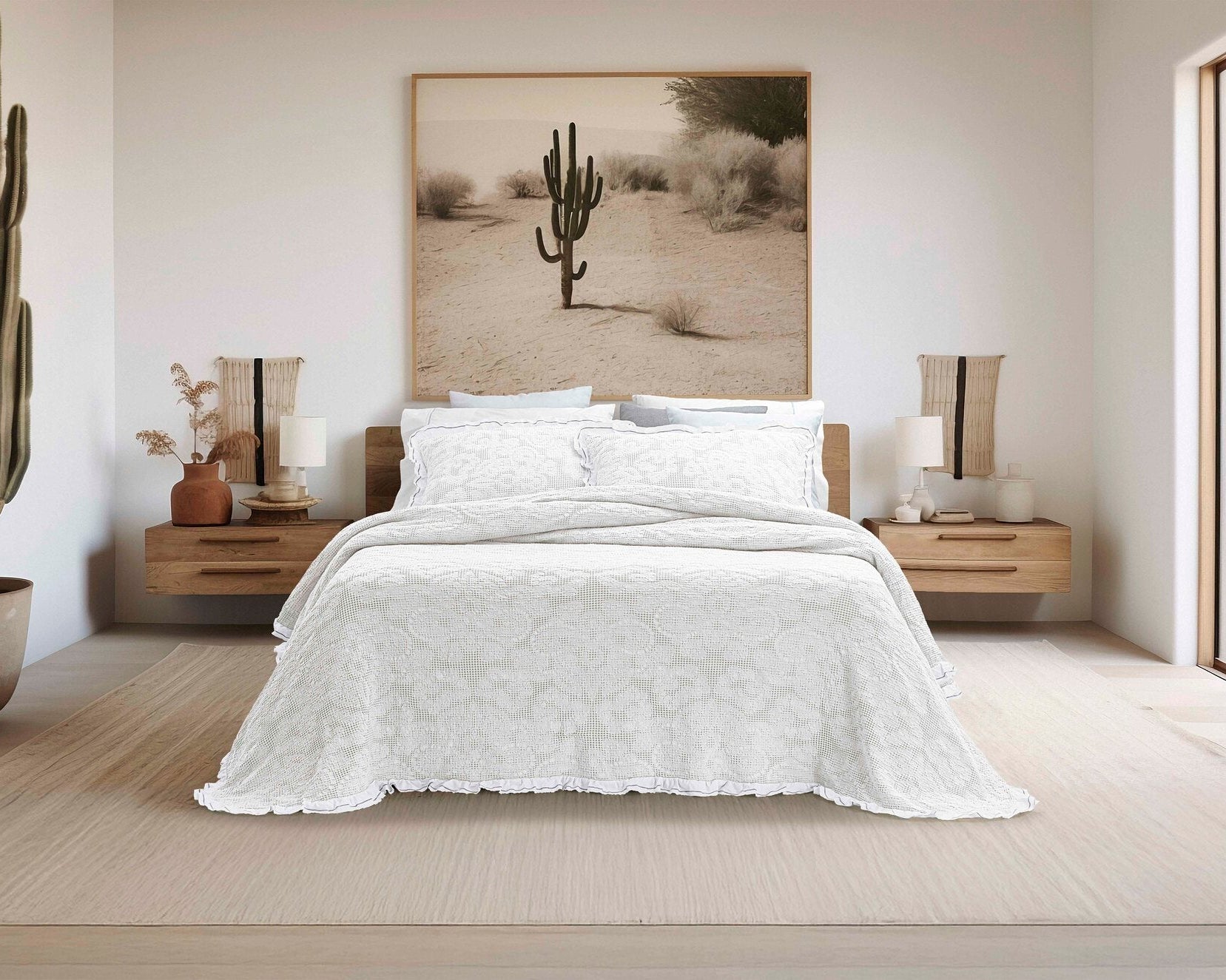 Colcha Jacquard Refrescante Branco